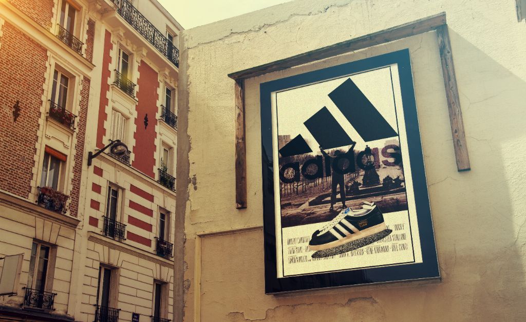 Adidas — affiche urbaine Paris
